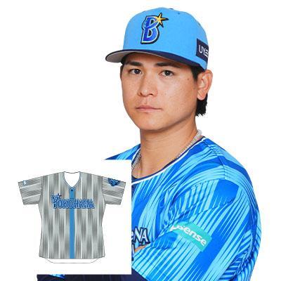 8 神里 和毅選手 直筆サイン入り交流戦ビジターユニフォーム（未