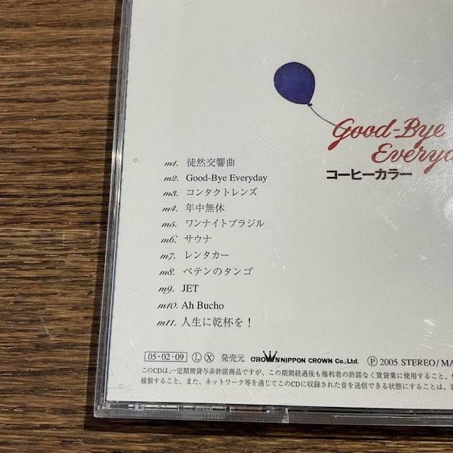 yR[q[J[zGood-Bye Everyday  CD/DVD/rfI 