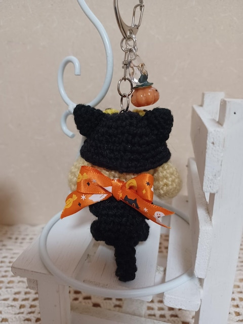 Hand made@@HALLOWEEN *ƔL̂Xq*L[z_[t*ڂ