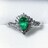 ダイヤモンド×エメラルド リング Pt900 0.54ct 0.31ct 4.7g