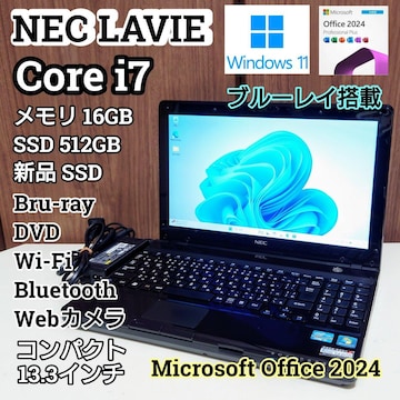 NEC LaVie Corei7 16GB SSD512GB u[C Excel Word PowerPoint J