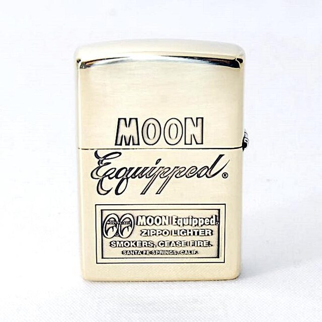 MOON Equipped Zippo C^[ Brass ^J Wb| ICC^[ Wb|[ [ACY CNCbvh  jt@bV 