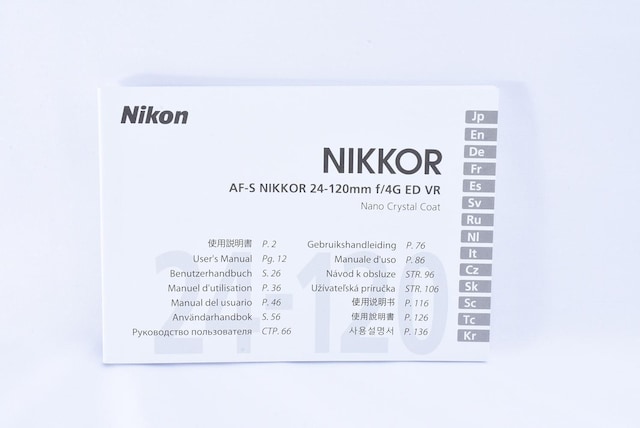 NIKKOR AF-S 24-120mm f/4G ED VR 戵   Ɠd/AV 