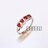 1ct(0.25ct×4)ガーネット 4宝石リング