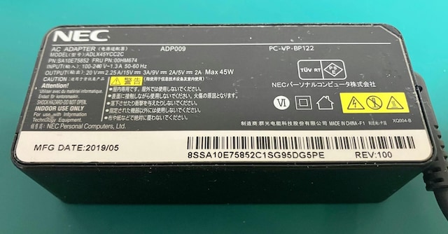 yzNEC ACA_v^[ ADP009 45W USB Type-C  PC{/Ӌ@ 