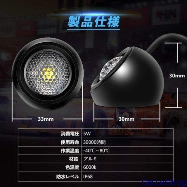 Largoods LED 5W 6DY obNC Px h zCg 12V 24Vp Zbg 217  /oCN