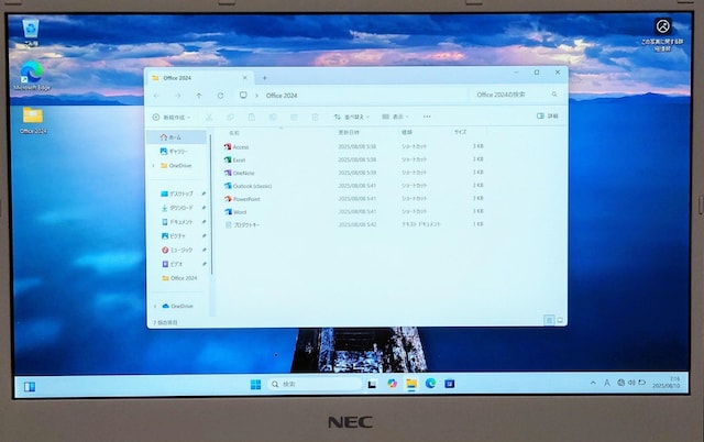 NEC LAVIE Corei5 8GB SSD128GB tHD ^ y RpNg Office2024  PC{/Ӌ@ 