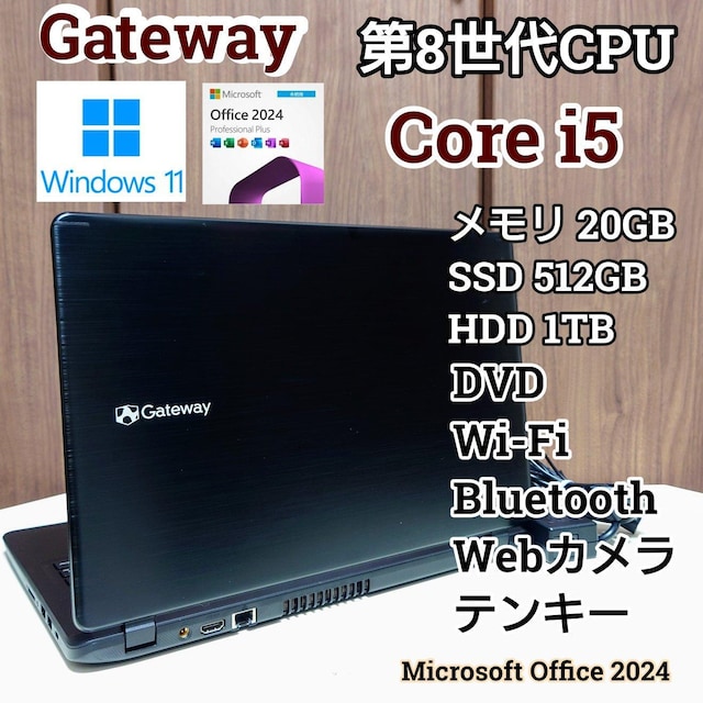 Gateway Corei5 20GB SSD512GB HDD1TB DVD Excel Word DVD WebJ   PC{/Ӌ@ 