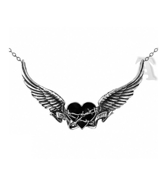 ALCHEMY GOTHIC: Black Romance necklace   ANZT[/v 