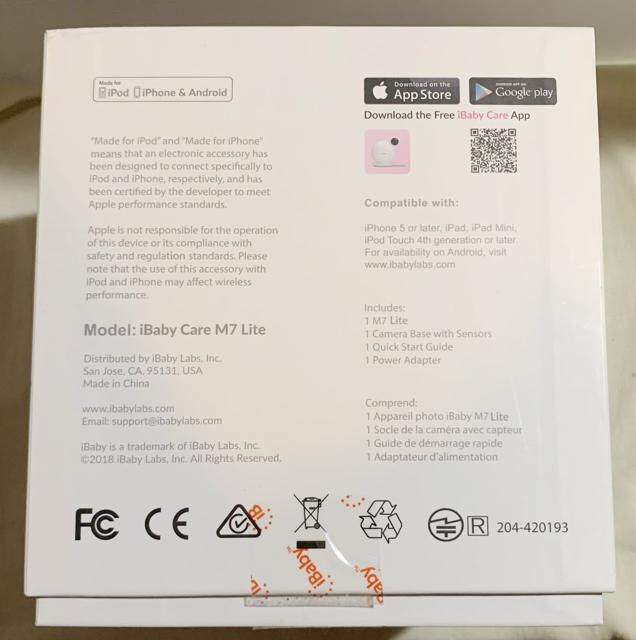 낢덂\ȌJ@IBaby Care Monitor M7 Lite  CeA/Ct 