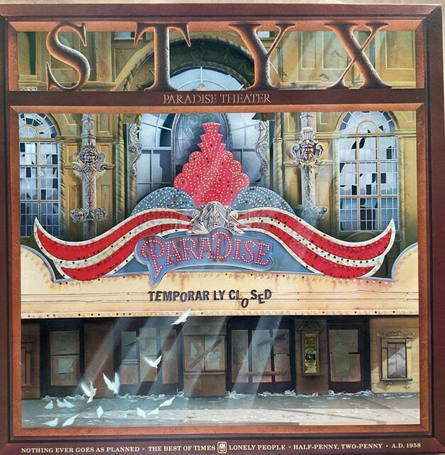 PARADISE THEATRE / STYX  CD/DVD/rfI 