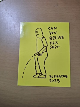 Supreme MARK GOZALES PISS YELLOW XebJ[