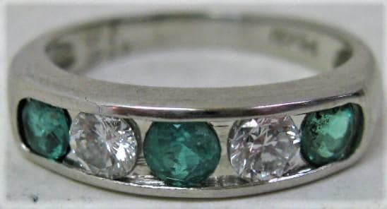 Pt900 エメラルド1.09ct ダイヤ0.48ct リング 7号 鑑別書付 Pt900 エメラルド1.09ct ダイヤ0.48ct リング 7号 鑑別書付