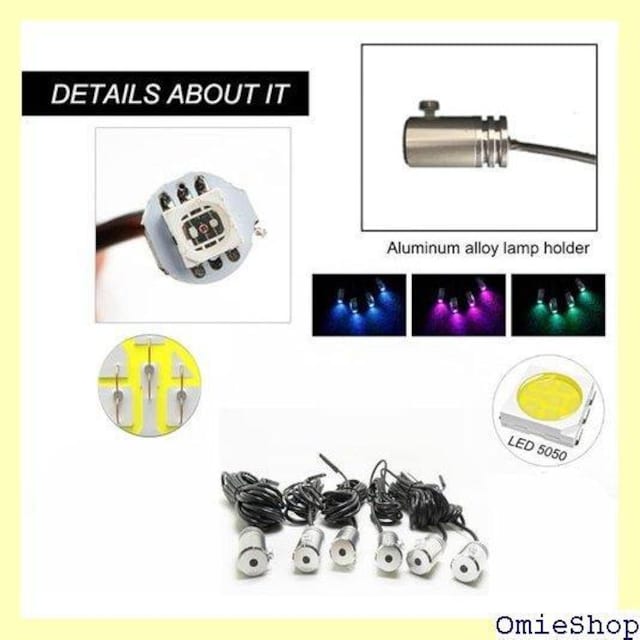 YOLTEC 6 in 1 RGB LED͋C̎ Cg AvɂDIY~[WbN 8Mt@Co[ 210  /oCN