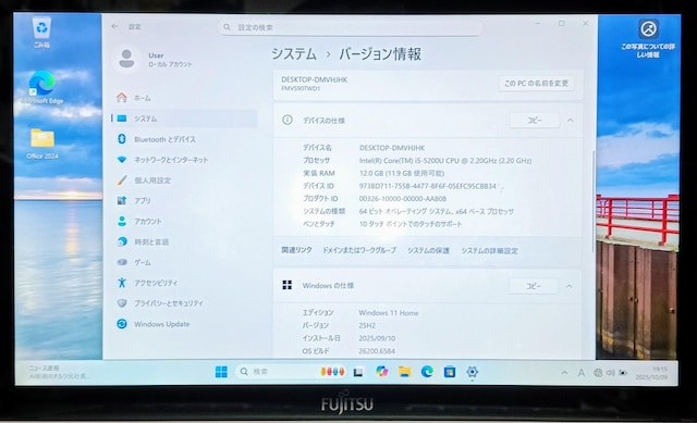 FUJITSU LIFEBOOK Corei5 12GB SSD512GB WebJ DVD ^b`pl Win11  PC{/Ӌ@ 