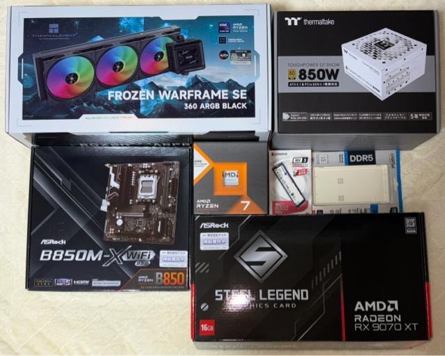 yViQ[~OPCzfXNgbvPC Ryzen7 7800X3D RX9070XT SSD1TB 32GB 850W  PC{/Ӌ@ 