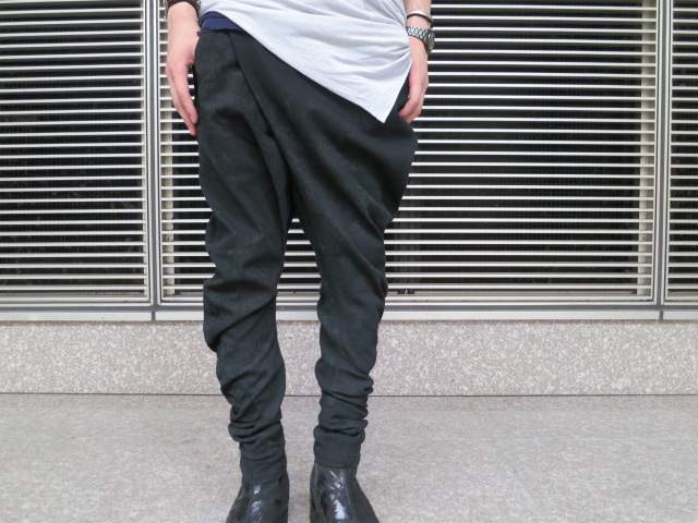 新品！◆JULIUS フォールディング パンツ 1◆ユリウス JULIUS[ユリウス] / GORDINI FOLDED BAGGY TROUSERS フォール