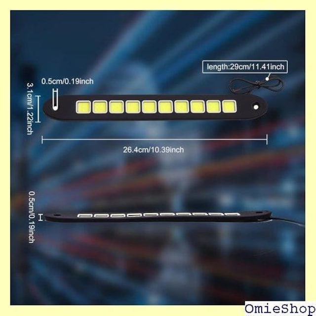 Ygmylandbb COB fCCg LED fB Ȃ\ 6000k ʃe[vAlWt 2Zbg 275  /oCN