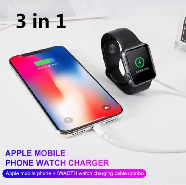 Apple Watch[d AbvEHb`[dP[u 3in1 C[d } CX[d USBRlN^ u[d  Ɠd/AV 