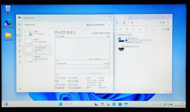 Lenovo Corei5 16GB SSD512GB DVD WebJ Windows11 Office2024  PC{/Ӌ@ 