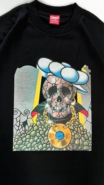 Change GOLDEN SKULL S/S TOP(Black)  jt@bV 