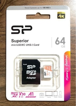 microSDJ[h 64GB(A_v^[t)VRp[