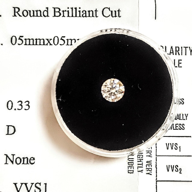 Vigp COA 0.33ct _Ch[X DJ[   ANZT[/v 