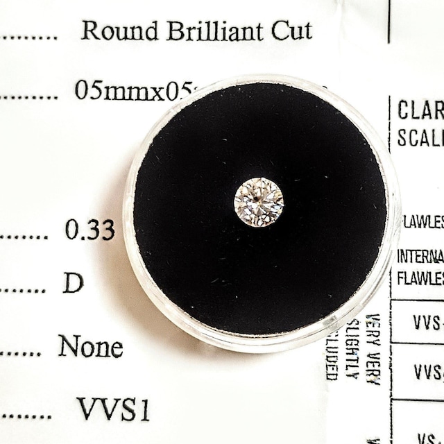 Vigp COA 0.33ct _Ch[X DJ[  ANZT[/v 
