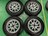 0110176)中古国産スタッドレスタイヤ4本BSブリザックVRX2クロススピードアルミホイールセット145/80R13送料無料