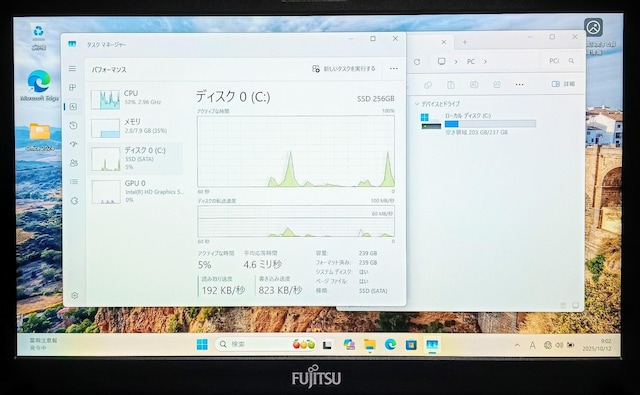 FUJITSU LIFEBOOK Corei5 8GB SSD256GB WebJ  tHD  Windows11  PC{/Ӌ@ 