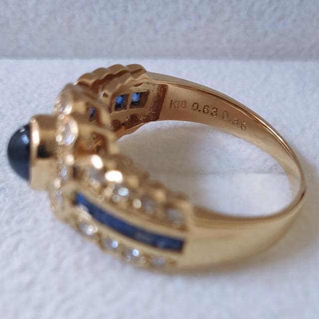 _Ch~Tt@CA J{VJbg O K18YG 0.99ct 0.44ct 5.0g