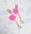 ハンドメイド♪使い方色々!ツインアクセサリーチャーム【パーツなし】ピンクシェル☆夏アクセに☆