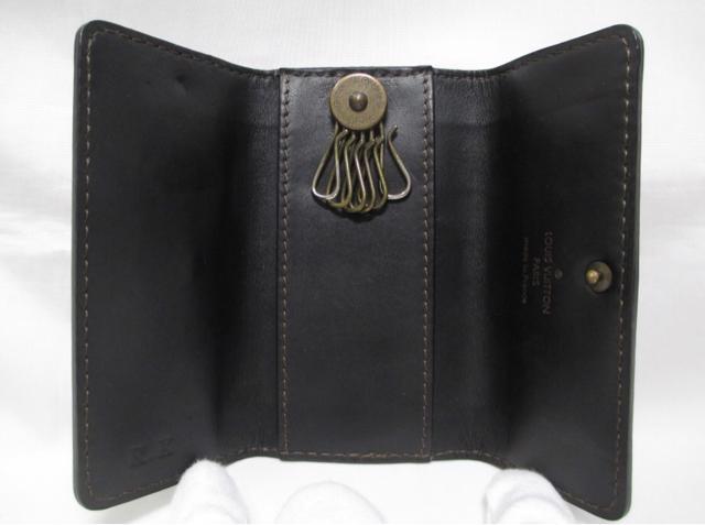 ルイヴィトン ユタ ６連キーケース ブラウン 中古本物 LOUIS VUITTON - ルイヴィトン ユタ 6連キーケース ブラウン