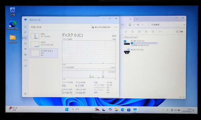 SONY VAIO Corei7 16GB ViSSD512GB u[C WebJ Windows11 Office  PC{/Ӌ@ 