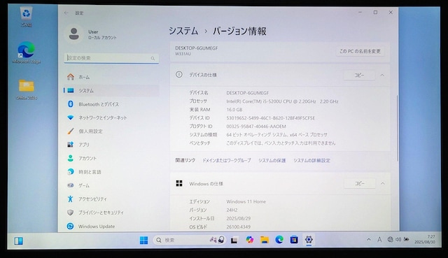 Mouse Corei5 16GB SSD512GB 𑜓x Windows11 WebJ Office2024  PC{/Ӌ@ 