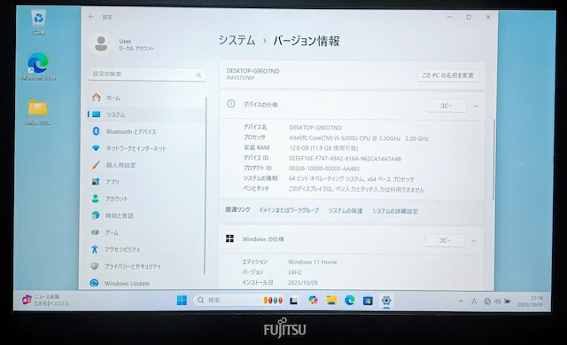 FUJITSU LIFEBOOK Corei5 12GB SSD512GB WebJ Windows11 DVD  PC{/Ӌ@ 