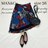◆美品◆MAX&Co◆アシンメトリーボンディング膝丈スカート◆花柄◆ハリ素材◆S