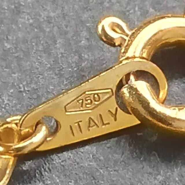 k18 750 ITALY  lbNX@ 18@AWX^[@50cm 4.3g fUClbNX@S[h  ANZT[/v 