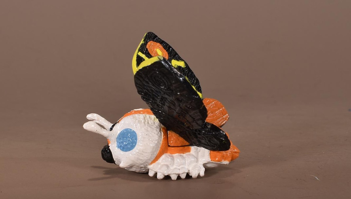 中古 SDゴジラ FBコレクション モスラ（成虫）＆バトラ（幼虫