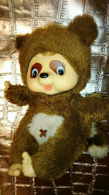 モンチッチ タヌタヌ 昭和 レトロ ぬいぐるみ タヌキ たぬき 狸