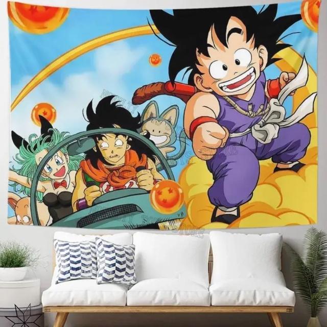 ☆ 匿名送料込 ドラゴンボール タペストリー ☆ ヤムチャ カリン