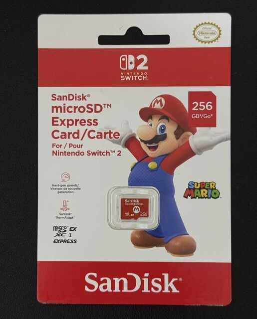 SanDisk microSD Express Card 256GB for Nintendo Switch 2 XCb`2   Q[{/\tg 