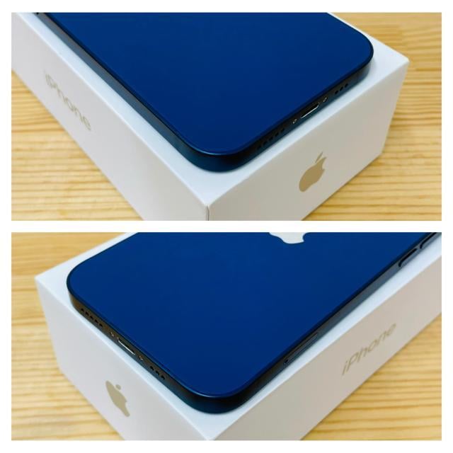 B 100% iPhone 12 256 GB SIMt[ u[@{  Ɠd/AV 