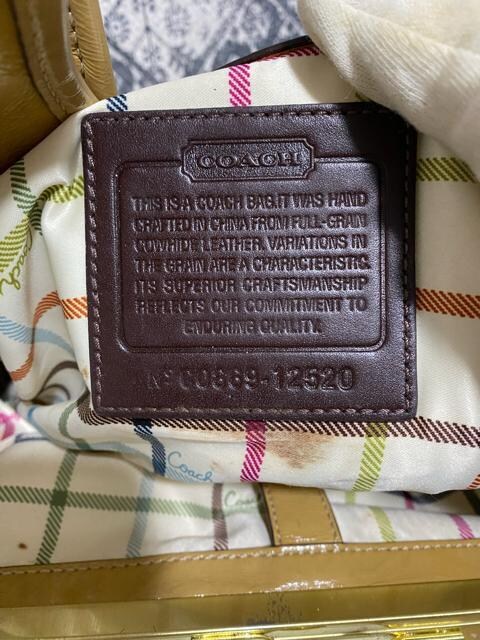 yÁzCOACH R[` 12520 GS g[gobO V_[ |  uh 