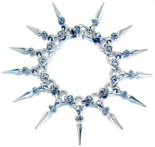 シルバー 925トゲブレスレット シルバー925 トゲブレスレット:ブレスレット/数珠>シルバー