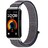 HUAWEI Band 10 9 8 ブルー 替えベルト バンド ナイロン ループ ストラップ スポーツバンド ナイロンベルト