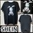 【新品/SHEIN/L】ツギハギバニーぬいぐるみプリントTシャツ
