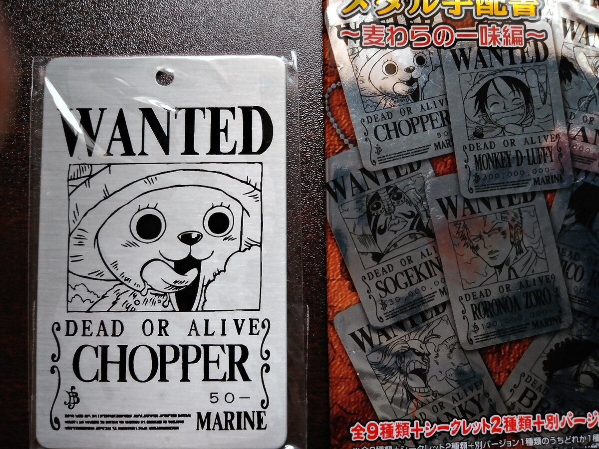 ワンピース メタル手配書 チョッパー ONE PIECE:ONE PIECE