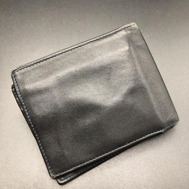【万能財布】DKNY 定期入れ付き 折り財布 牛革 黒 即決 DKNY 二つ折り財布 ブラック:ダナ・キャラン/DKNY>財布