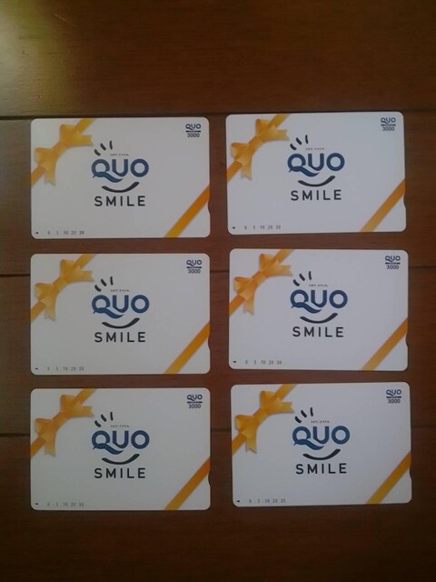 NI J[h QUO CARD 3,000~ 6   `Pbg/ 